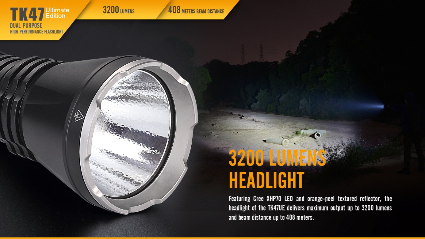 Fenix TK47 Dual-Purpose LED Flashlight Ultimate Edition