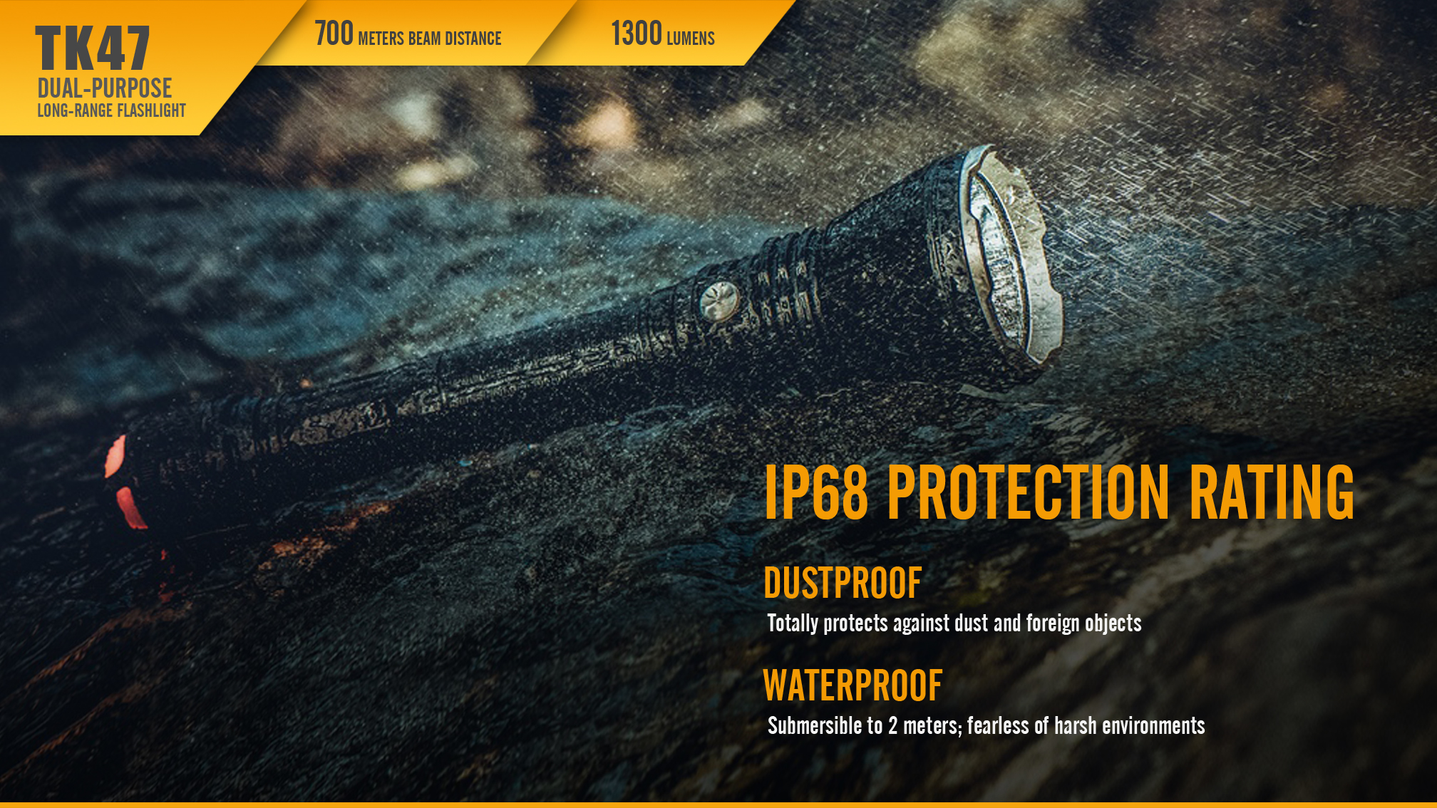 Fenix TK47 Dual-Purpose LED Flashlight Waterproof