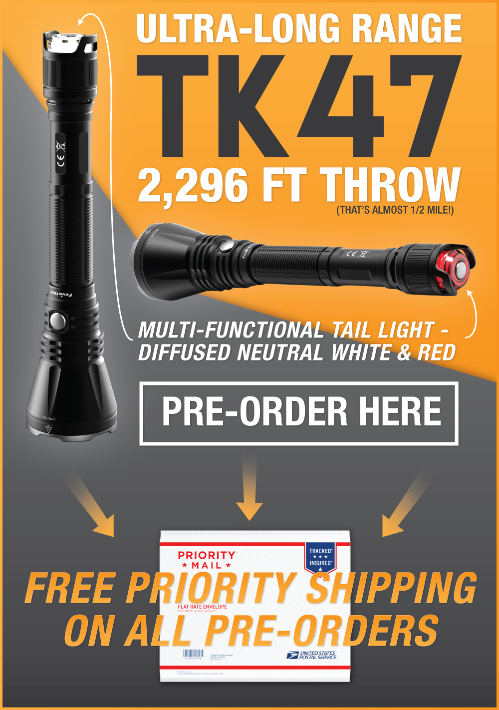 Fenix TK47 LED Flashlight