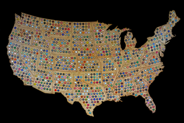 Beer Caps Maps and Puzzles