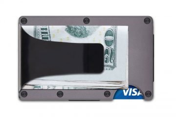 Ridge Wallet Money Clip Gunmetal Aluminum