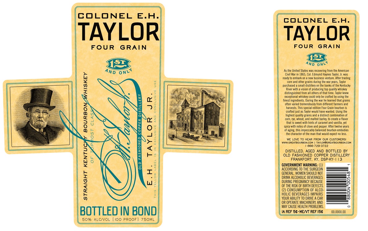 eh taylor four grain label
