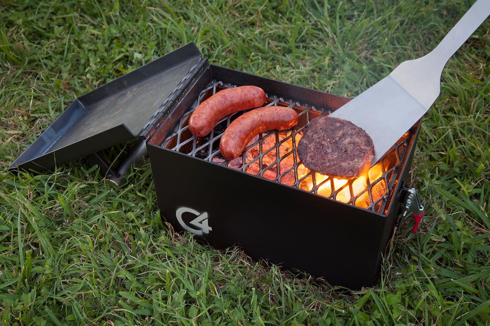 C4 Portable Grill In Action
