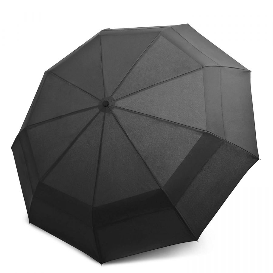 black travel umbrella