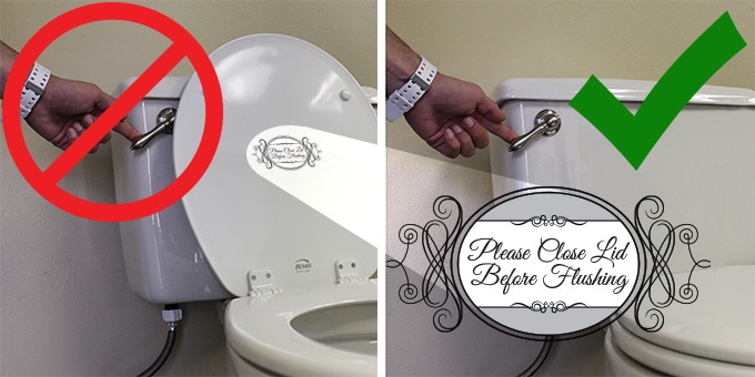 The Odorless Toilet Fan Stickers
