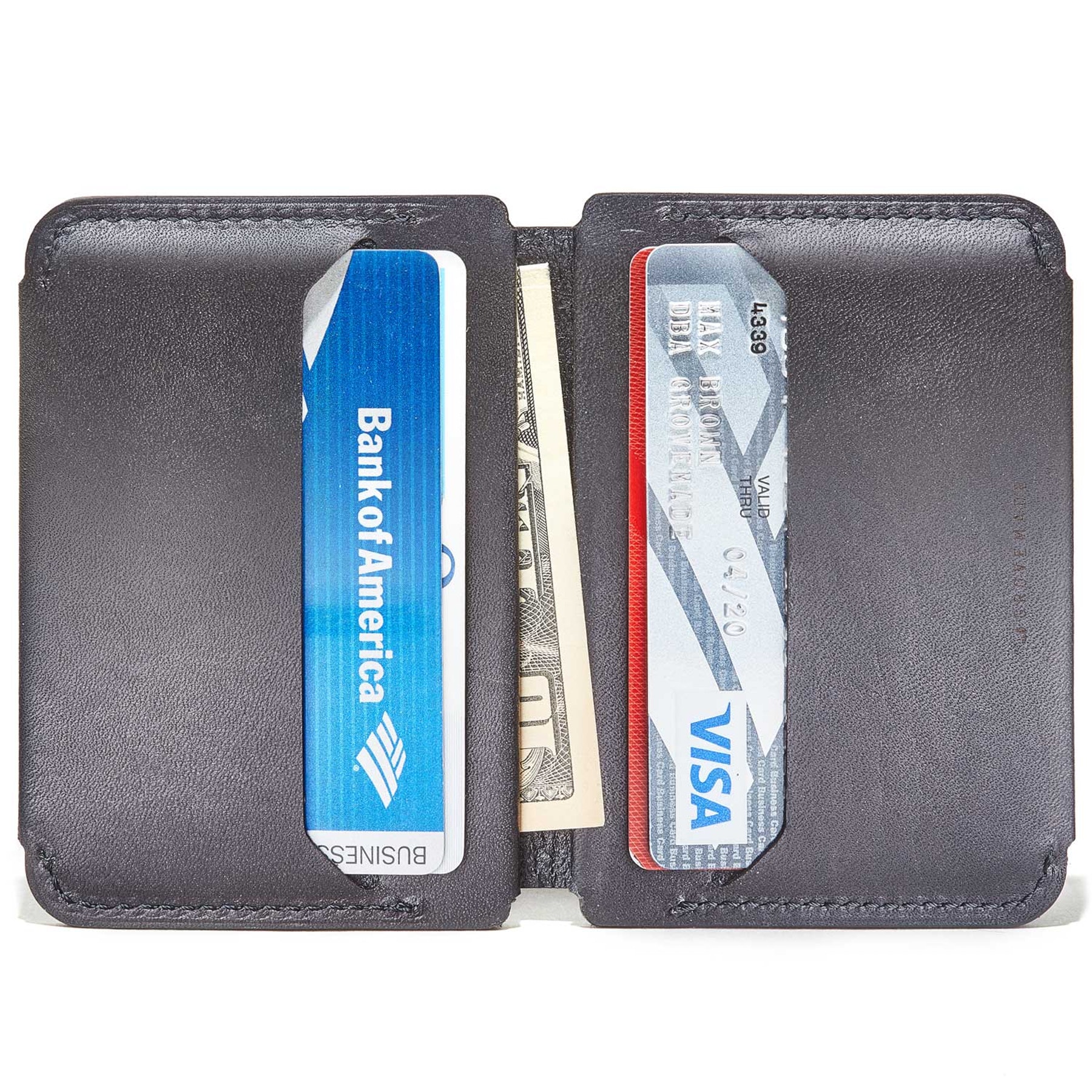 grovemade leather minimalist wallet fold