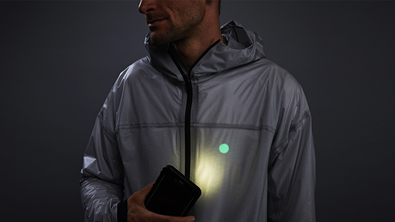 Solar Charged Jacket Charging