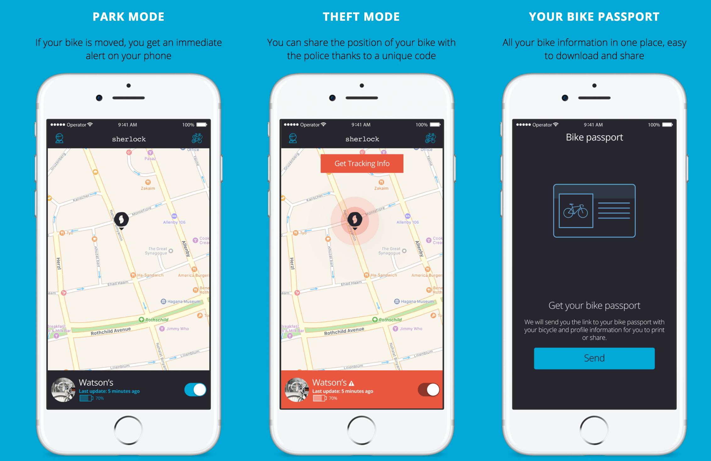 Sherlock Anti-Theft Bike Tracker App