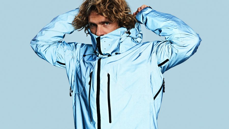 The Vollebak Blue Morpho Jacket Is Made With Glass Spheres