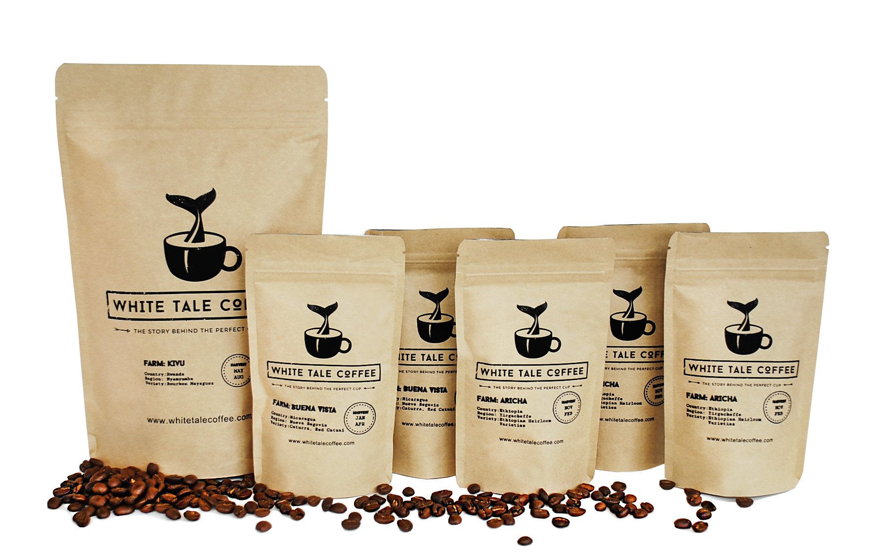 White Tale Coffee Bean Bags | Gear For Life