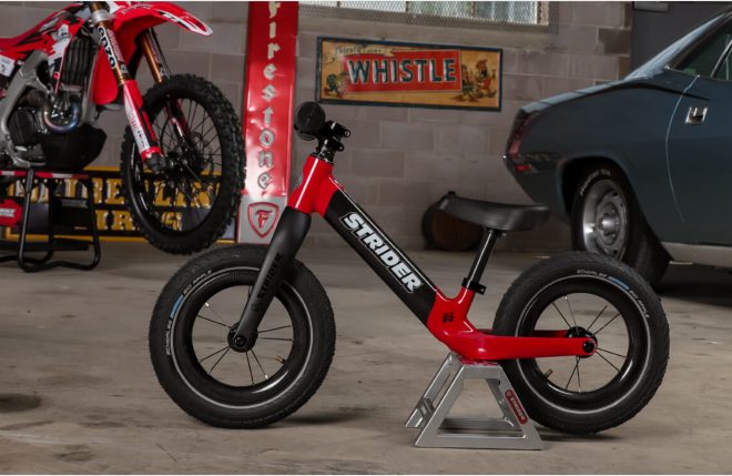 This Strider Carbon Fiber Balance Bike is Built For Kids