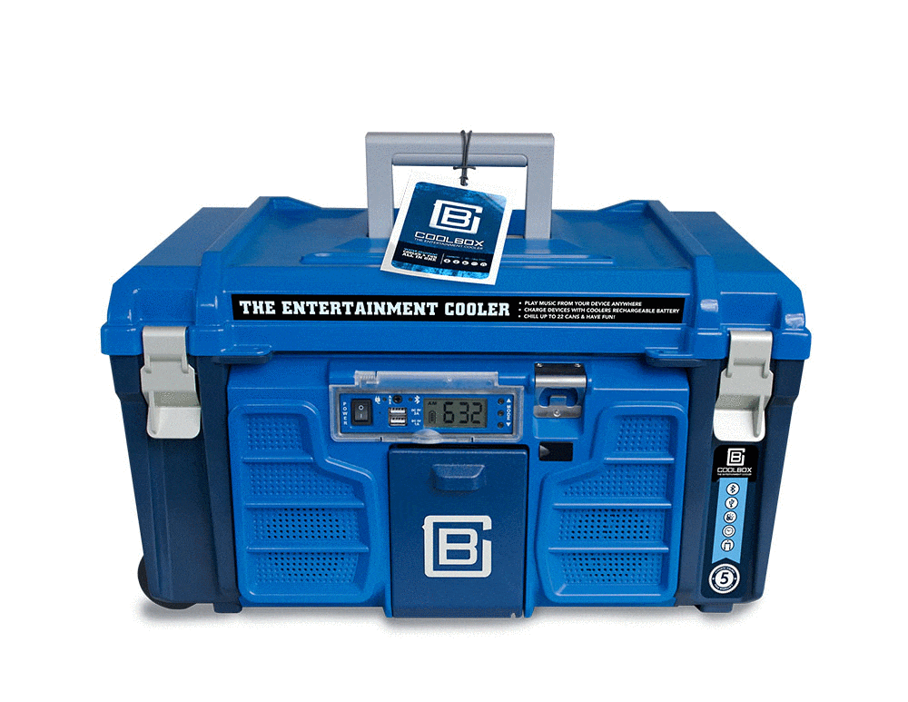Coolbox Cooler With Speakers Blue