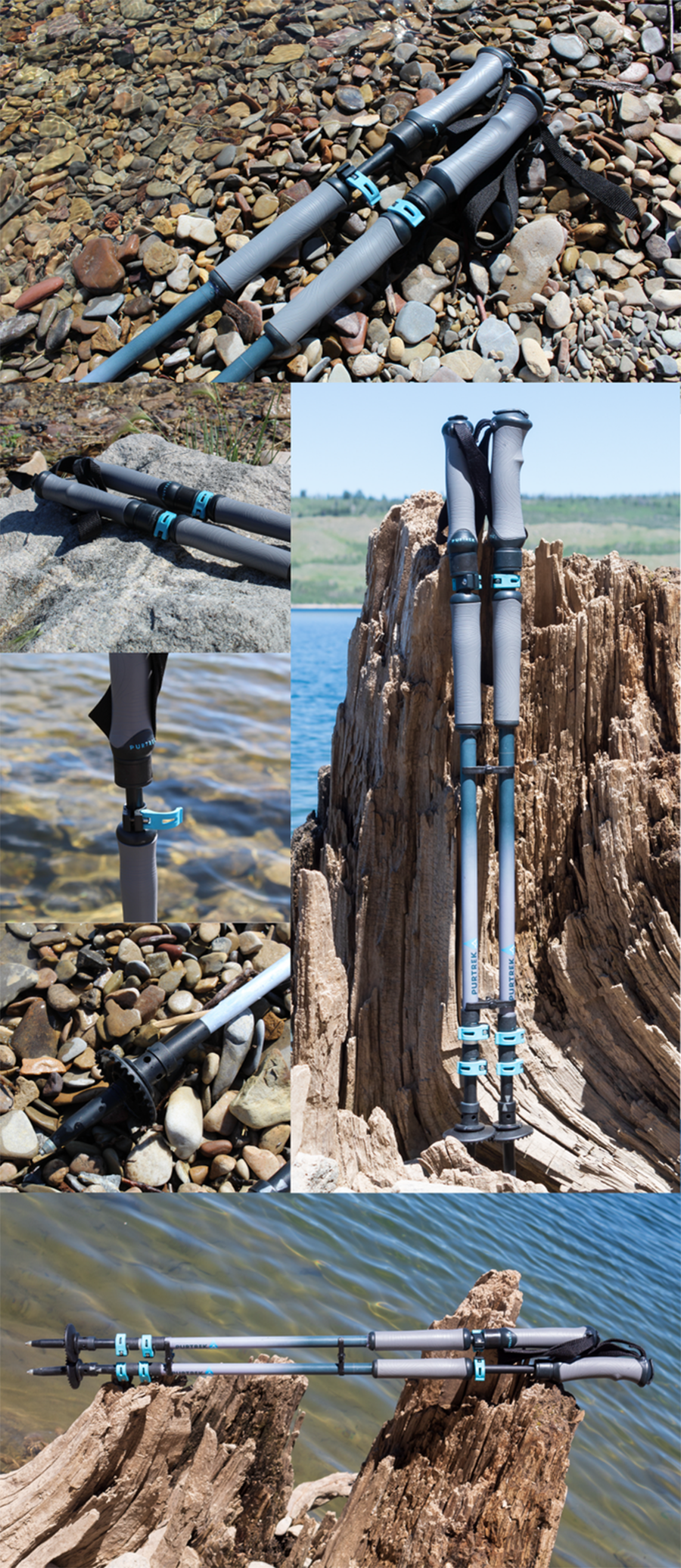 Purtek Water Filter Hiking Poles