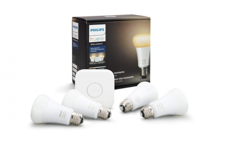 Philips Hue White Ambiance Smart Bulb Starter Kit