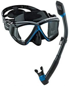 Cressi Panoramic Wide View Mask & Dry Snorkel Kit