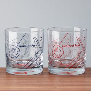 Father's Day Braves Whiskey Glasses