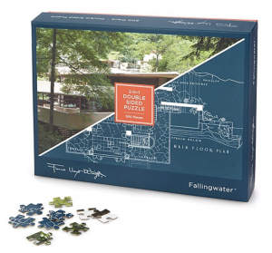 Frank Lloyd Wright Double Sided Puzzle Father's Day
