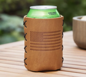 Leather Can Sleeve Fathers Day