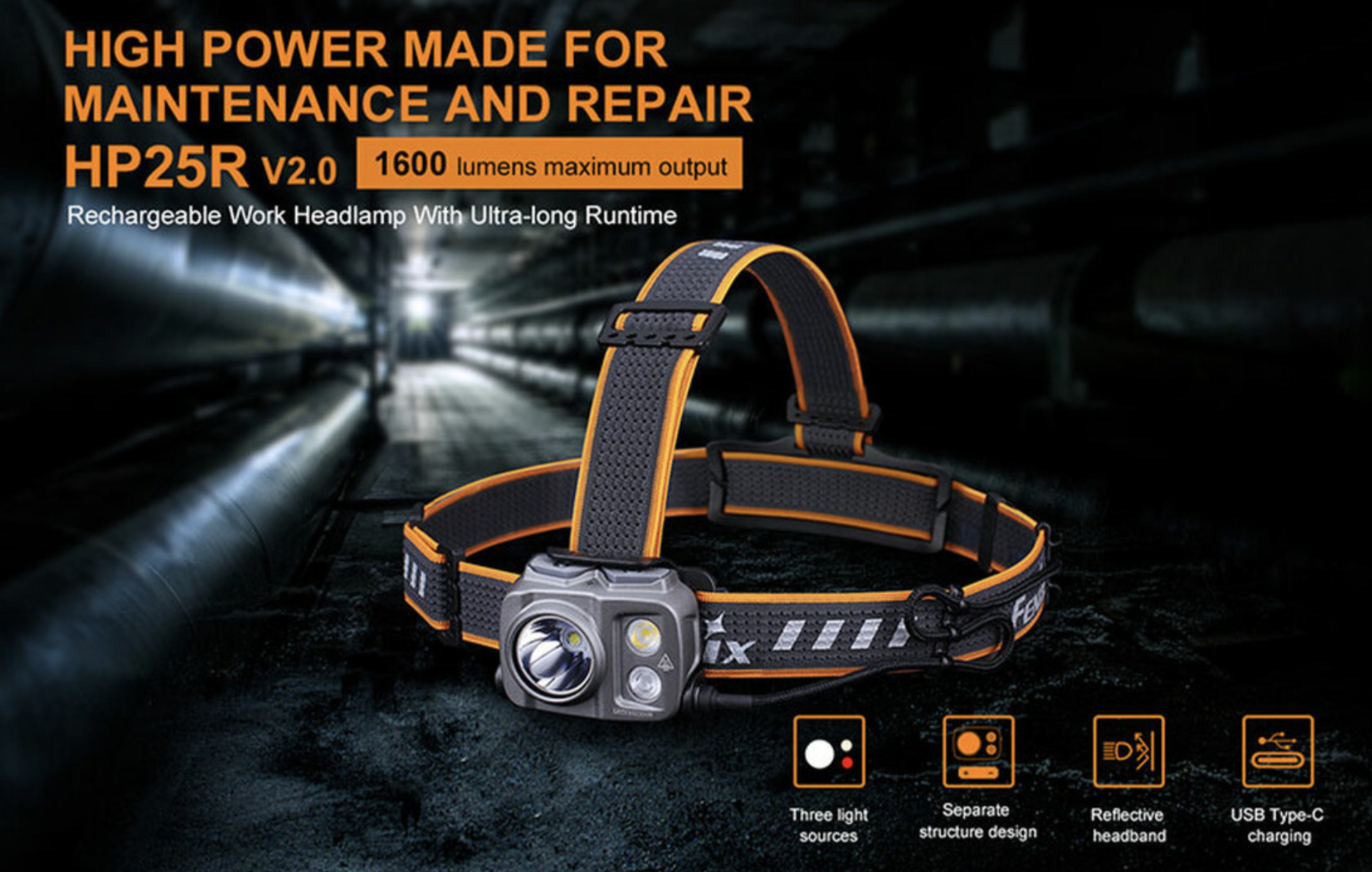Fenix HP25R V2.0 LED Headlamp